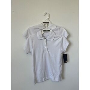 Beverly Hills Polo Club Girls' School Uniform Polo – Size L (6X) – 2-Pack – NWT